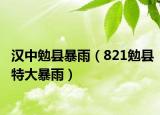 漢中勉縣暴雨（821勉縣特大暴雨）