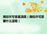 商標(biāo)許可備案流程（商標(biāo)許可需要什么流程）