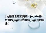 jug是什么意思英語（jugate是什么意思 jugate的音標(biāo) jugate的用法）