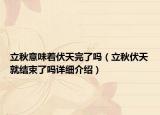 立秋意味著伏天完了嗎（立秋伏天就結(jié)束了嗎詳細介紹）