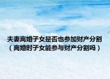 夫妻離婚子女是否也參加財(cái)產(chǎn)分割（離婚時(shí)子女能參與財(cái)產(chǎn)分割嗎）