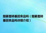 煙薯是轉(zhuǎn)基因食品嗎（煙薯是轉(zhuǎn)基因食品嗎詳細(xì)介紹）