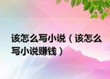 該怎么寫小說（該怎么寫小說賺錢）
