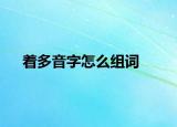 著多音字怎么組詞