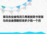 青島失業(yè)金每月幾號(hào)發(fā)放到卡里青島失業(yè)金領(lǐng)取標(biāo)準(zhǔn)多少錢一個(gè)月