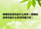健康碼是黃色的什么意思（健康碼是黃色的什么狀況詳細(xì)介紹）
