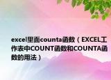 excel里面counta函數(shù)（EXCEL工作表中COUNT函數(shù)和COUNTA函數(shù)的用法）