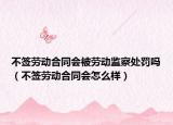 不簽勞動(dòng)合同會(huì)被勞動(dòng)監(jiān)察處罰嗎（不簽勞動(dòng)合同會(huì)怎么樣）