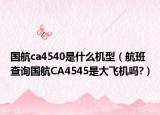 國航ca4540是什么機型（航班查詢國航CA4545是大飛機嗎?）