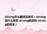 driving怎么翻譯及發(fā)音（driving是什么意思 driving的音標(biāo) driving的用法）