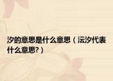汐的意思是什么意思（沄汐代表什么意思?）