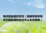 物件致害侵權(quán)責(zé)任（因建筑物等物件引起的侵權(quán)責(zé)任怎么去承擔(dān)呢）