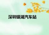 深圳銀湖汽車站
