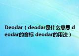 Deodar（deodar是什么意思 deodar的音標(biāo) deodar的用法）
