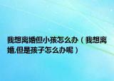 我想離婚但小孩怎么辦（我想離婚,但是孩子怎么辦呢）