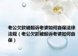 老公欠款被起訴老婆如何自保法律法規(guī)（老公欠款被起訴老婆如何自保）