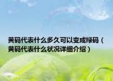 黃碼代表什么多久可以變成綠碼（黃碼代表什么狀況詳細(xì)介紹）