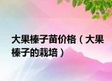 大果榛子苗價(jià)格（大果榛子的栽培）