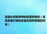寶寶必須要接種的疫苗有哪些（寶寶需要打哪些疫苗及接種疫苗時間表）