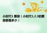小時(shí)代1 票房（小時(shí)代1,2,3的票房都是多少）