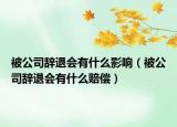 被公司辭退會(huì)有什么影響（被公司辭退會(huì)有什么賠償）