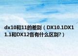 dx10和11的差別（DX10.1DX11.1和DX12各有什么區(qū)別?）