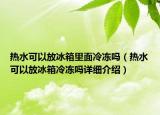 熱水可以放冰箱里面冷凍嗎（熱水可以放冰箱冷凍嗎詳細介紹）