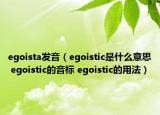 egoista發(fā)音（egoistic是什么意思 egoistic的音標(biāo) egoistic的用法）