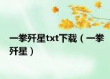 一拳殲星txt下載（一拳殲星）