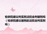 檢察院建議判實刑法院會判緩刑嗎（檢察院建議緩刑的法院會判實刑嗎）