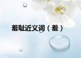 羞恥近義詞（羞）