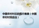 中國農(nóng)村村莊的圖片唯美（中國農(nóng)村村民自治）