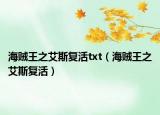 海賊王之艾斯復活txt（海賊王之艾斯復活）