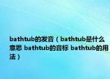 bathtub的發(fā)音（bathtub是什么意思 bathtub的音標(biāo) bathtub的用法）