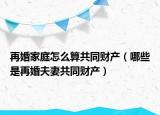 再婚家庭怎么算共同財產(chǎn)（哪些是再婚夫妻共同財產(chǎn)）
