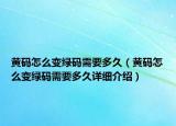 黃碼怎么變綠碼需要多久（黃碼怎么變綠碼需要多久詳細(xì)介紹）