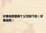 好看視頻是哪個公司旗下的（好看視頻）