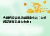 先婚后愛霸道總裁甜寵小說（先婚后愛雙面總裁太寵妻）