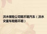洪水保險公司賠不賠汽車（洪水災害車險賠不賠）