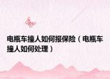 電瓶車撞人如何報保險（電瓶車撞人如何處理）