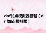 dnf加點(diǎn)模擬器最新（dnf加點(diǎn)模擬器）