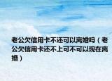 老公欠信用卡不還可以離婚嗎（老公欠信用卡還不上可不可以現(xiàn)在離婚）