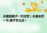 夫妻的房子一方過世（夫妻去世一方,房子怎么過）