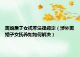 離婚后子女撫養(yǎng)法律規(guī)定（涉外離婚子女撫養(yǎng)如如何解決）