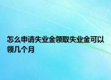 怎么申請(qǐng)失業(yè)金領(lǐng)取失業(yè)金可以領(lǐng)幾個(gè)月