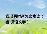 睿漢語拼音怎么拼讀（睿 漢語文字）