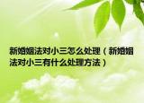 新婚姻法對小三怎么處理（新婚姻法對小三有什么處理方法）