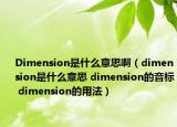 Dimension是什么意思?。╠imension是什么意思 dimension的音標(biāo) dimension的用法）