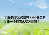 qq會員怎么買劃算（qq會員多少錢一個(gè)月怎么買才劃算）