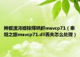 娉板潶涔嬫梾緙哄皯msvcp71（泰坦之旅msvcp71.dll丟失怎么處理）